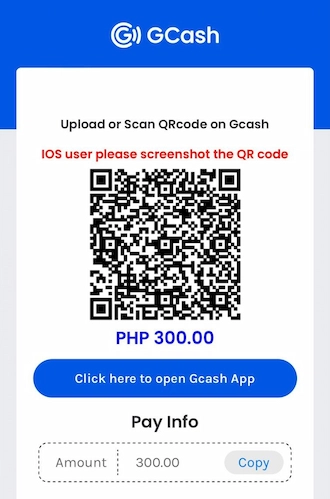 Step 5: A QR code appears, take a screenshot of this QR code. Then open the GCash app on your phone and scan the QR code to transfer money.