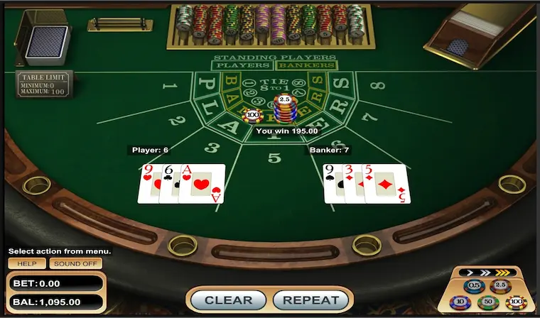 Manage your time to play Baccarat online well.